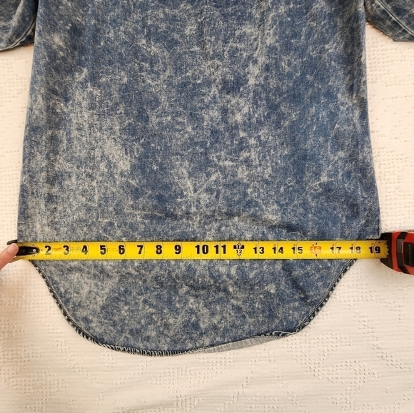Vintage Mudd Y2K Style Button Down Denim Top Size Small - Picture 13 of 16